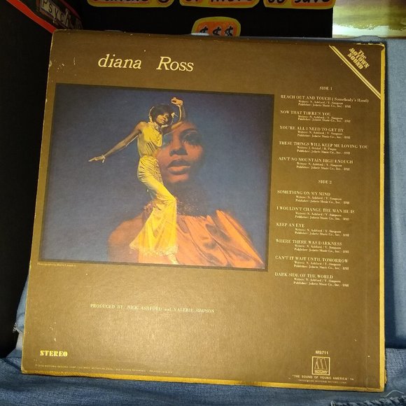 Diana Ross -Diana Ross 1970 Textured Cover Vinyl record Rare!! - Picture 2 of 4